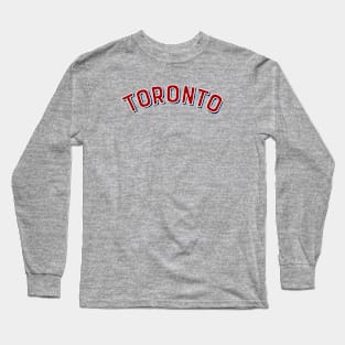 Toronto Canada Vintage Arched Type Long Sleeve T-Shirt